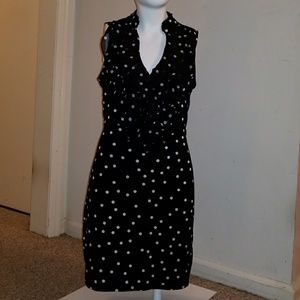 White House Black Market Adorable Sleeveless polka dot dress
